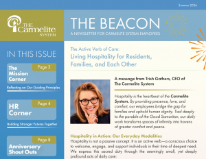 The Active Verb of Care: Living Hospitality for Residents,  Families, and Each Other